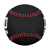 Vater Est. Vorlage für Schwarz und Weiß Baseball (Rückseite)