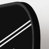 Vater Est. Vorlage für Schwarz und Weiß Pickleball Schläger (Linke Seite)