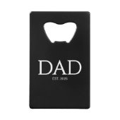 Vater Established Classic Caps Schwarz Geldbeutel Flaschenöffner (Vorderseite)