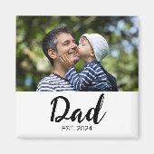 Vater Established Foto Vatertag  Magnet (Vorne)