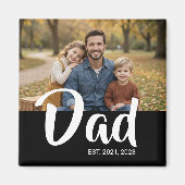 Vater Established Foto Vatertag Magnet (Vorne)