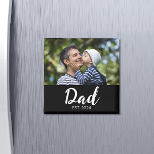 Vater Established Foto Vatertag  Magnet