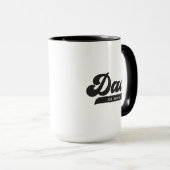 Vater etabliert Retro Stil Vatertag Tasse (VorderseiteRechts)