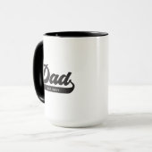 Vater etabliert Retro Stil Vatertag Tasse (Vorderseite Links)