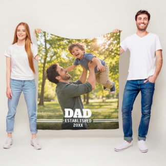 Vater Etabliert Vater-Kind-Andenken Fleecedecke