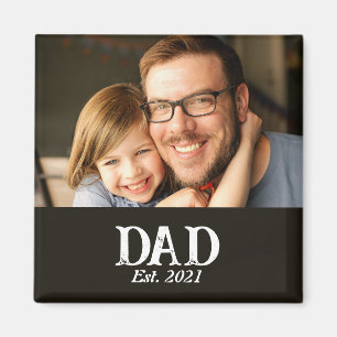 Vater etablierte Foto Vatertagsgeschenk Magnet