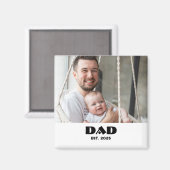 Vater Etablierte Fotogeschenk Magnet (Vorderseite/Rückseite)