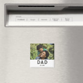 Vater Etablierte Fotogeschenk Vatertag Magnet (In Situ (Geschirrspüler))