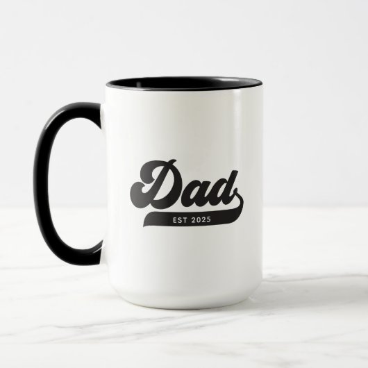 Vater etablierte Retro Stil Vatertag Tasse (Links)