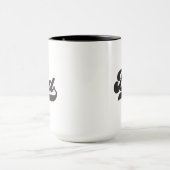 Vater etablierte Retro Stil Vatertag Tasse (Zentrum)