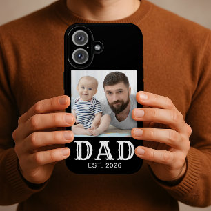 Vater Etablierte Typografie Foto Schwarz iPhone 16 Hülle