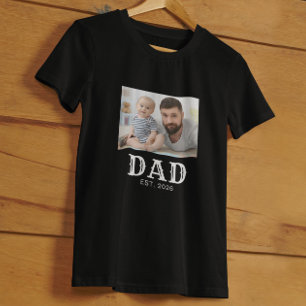 Vater Etablierte Typografie Foto T-Shirt