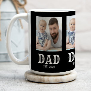 Vater Etablierte Typografie Schwarz 3 Foto Kaffeetasse