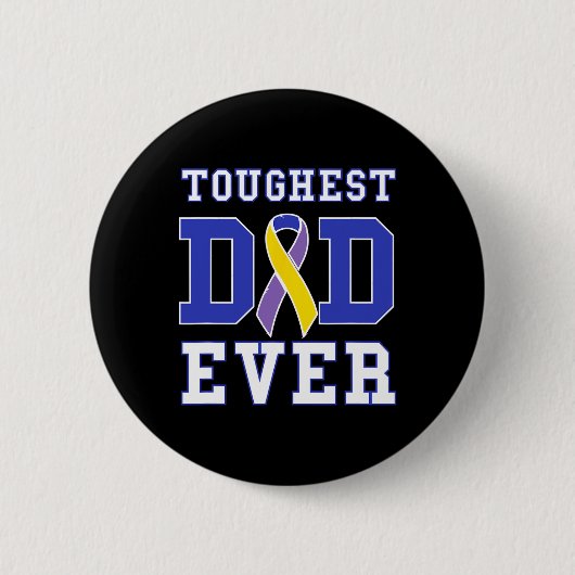 Vater Ever - Blase Cancer Awareness Ribbon Button (Vorderseite)