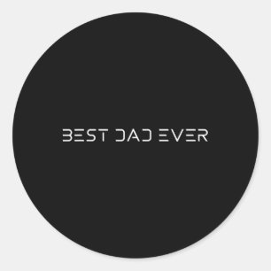 Vater Ever - Cooler, moderner Futuristischer Vater Runder Aufkleber