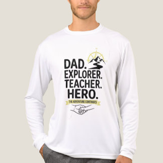 Vater Explorer Lehrer Held T-Shirt | Abenteuer Vat Tri-Blend Shirt