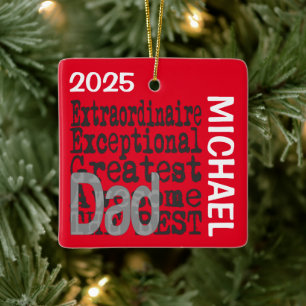 Vater Extraordinaire CUSTOM Keramikornament