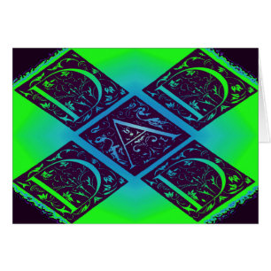 Vater Extravaganter Text Grün Blau Hintergrund