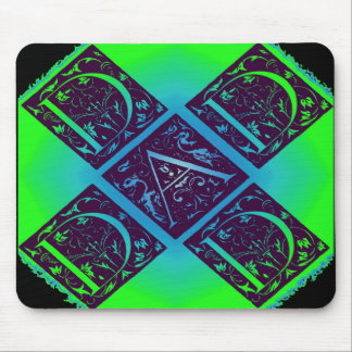 Vater Extravaganter Text Grün Blau Hintergrund Mousepad