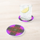 Vater Extravaganter Text Lila Red Untersetzer (Seite)