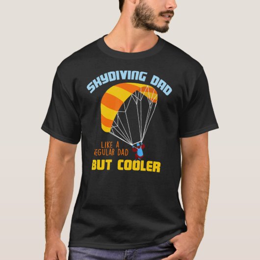 Vater Fallschirmspringer Mann Ehemann  Skydiv T-Shirt (Vorderseite)