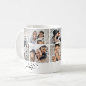 Vater Familienfoto-Collage Vater Kaffeetasse (Vorderseite Links)