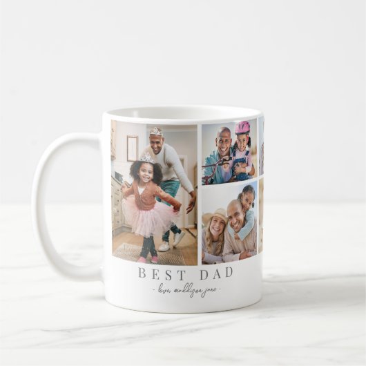 Vater Familienfotografie Collage Vater Kaffeetasse (Links)