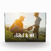 Vater Family Foto Custom Typografy Baseball (Vorderseite)