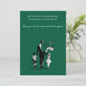 Vater feiern einladung (Stehend Vorderseite)