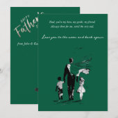 Vater feiern einladung (Vorne/Hinten)