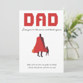 Vater feiern einladung (Stehend Vorderseite)