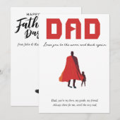 Vater feiern einladung (Vorne/Hinten)