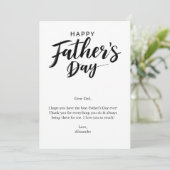 Vater feiern einladung (Stehend Vorderseite)