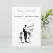 Vater feiern einladung (Stehend Vorderseite)