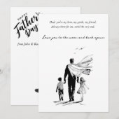 Vater feiern einladung (Vorne/Hinten)