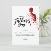 Vater feiern einladung (Stehend Vorderseite)