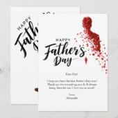 Vater feiern einladung (Vorne/Hinten)