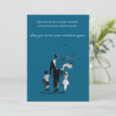 Vater feiern einladung (Stehend Vorderseite)