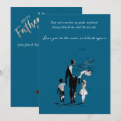 Vater feiern einladung (Vorne/Hinten)