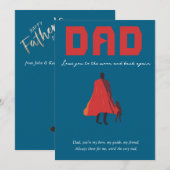 Vater feiern einladung (Vorne/Hinten)