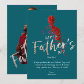 Vater feiern einladung (Vorne/Hinten)