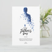 Vater feiern einladung (Stehend Vorderseite)
