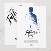 Vater feiern einladung (Vorne/Hinten)