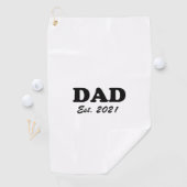 Vater Festgestelltes Datum personalisiert Golfhandtuch (Insitu)