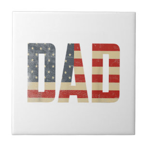 Vater Fette Patriotische Amerikanische Flagge Vate Fliese
