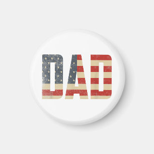 Vater Fette Patriotische Amerikanische Flagge Vate Magnet