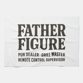 Vater Figur Pun-Händler Lustiges Vater-Shirt Geschirrtuch