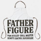 Vater Figur Pun-Händler Lustiges Vater-Shirt Schürze (Vorderseite)