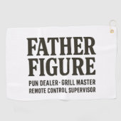 Vater Figur Strafzettel-Händler Lustiges Vater-Shi Golfhandtuch (Horizontal)