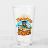 Vater Fisch Graffiti Glas (Rückseite)